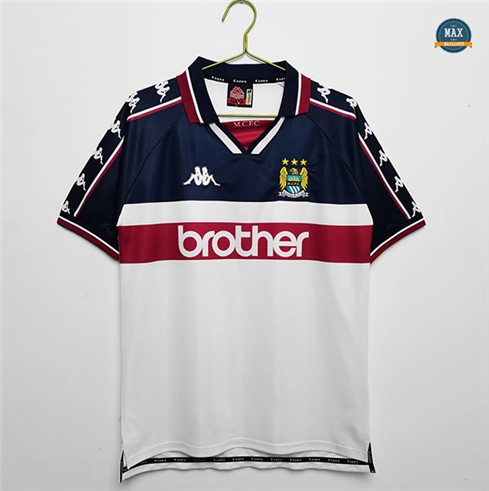 Max Maillots Retro 1997-98 Manchester City Exterieur