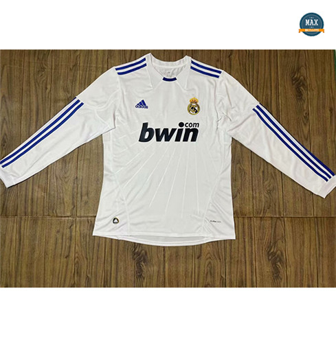 Max Maillot Retro 2010-11 Real Madrid Domicile Manche Longue