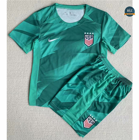 Max Maillot foot Etats-Unis Enfant Gardien de but Vert 2023/24