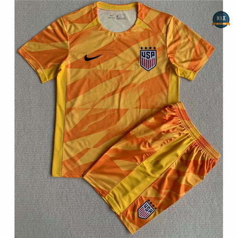 Max Maillot foot Etats-Unis Enfant Gardien de but Jaune 2023/24