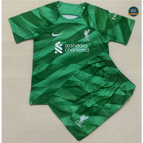 Max Maillot foot Liverpool Enfant Gardien de but Vert 2023/24