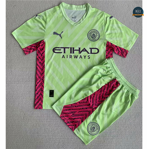 Max Maillot foot Manchester City Enfant Gardien de but Vert 2023/24