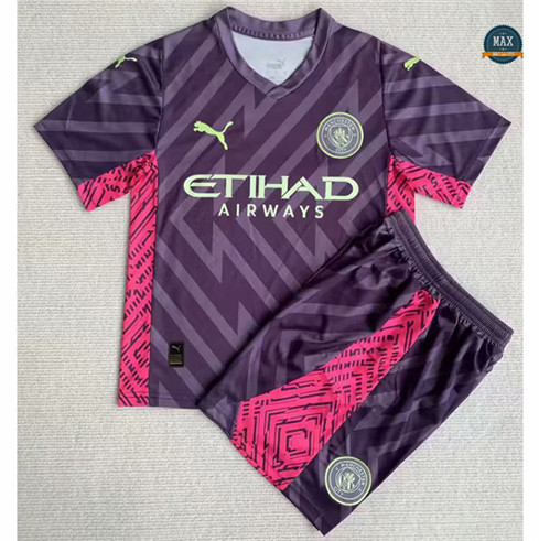 Max Maillot foot Manchester City Enfant Gardien de but Pourpre 2023/24