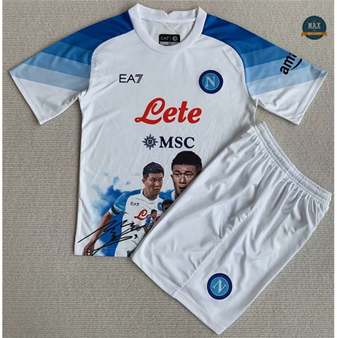 Max Maillot foot Naples Enfant Blanc 2023/24