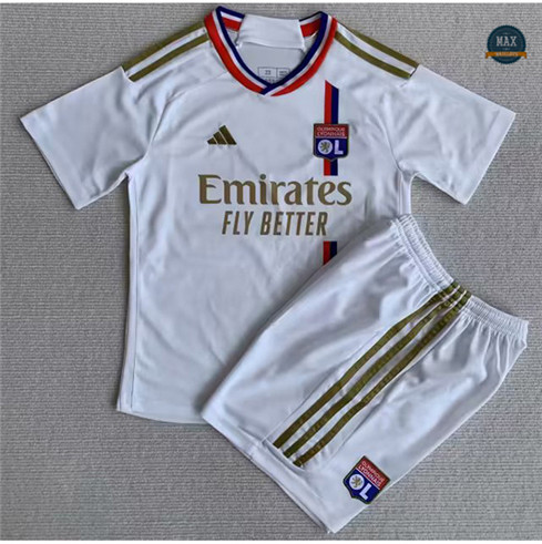 Max Maillot foot Lyon Enfant Domicile 2023/24