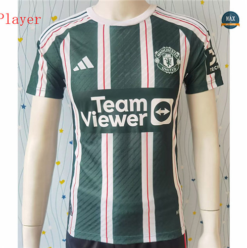 Max Maillot foot Player Version 2023/24 Manchester United Blanc/Vert