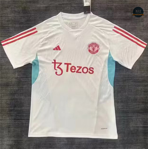 Max Maillot foot Manchester United Training Blanc 2023/24