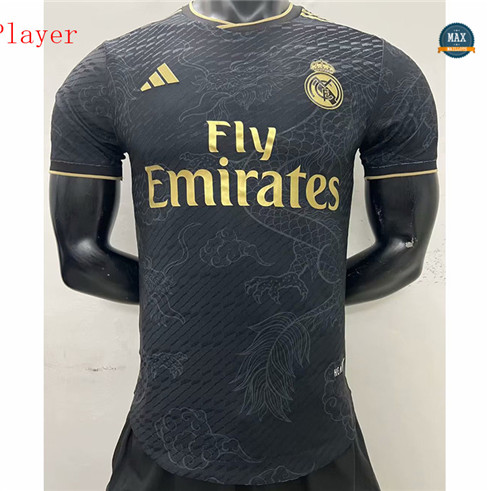 Max Maillot foot Player Version 2023/24 Real Madrid Édition spéciale Noir