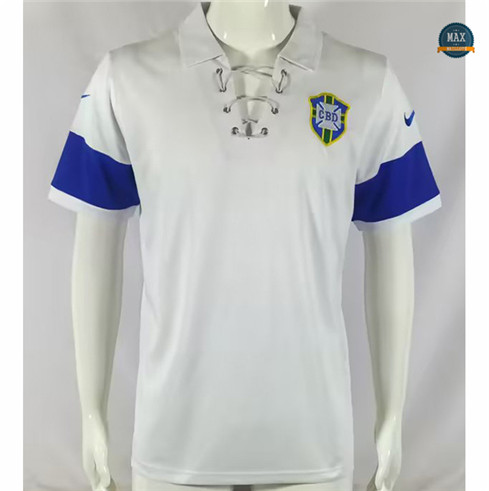 Max Maillot foot Retro 2004 Brésil Blanc