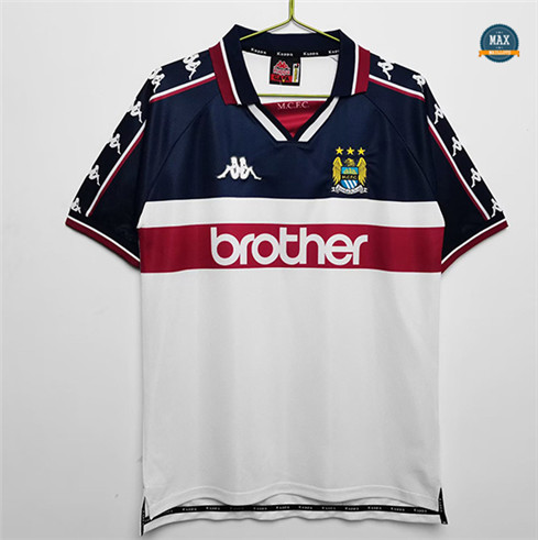 Max Maillot foot Retro 1997-98 Manchester City Exterieur