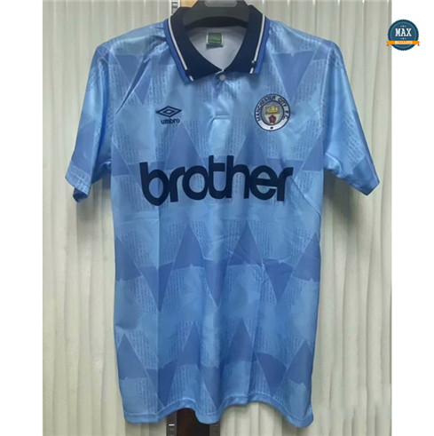 Max Maillot foot Retro 1989-90 Manchester City Domicile