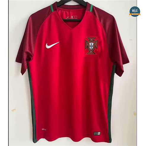 Max Maillot foot Retro 2016 Portugal Domicile