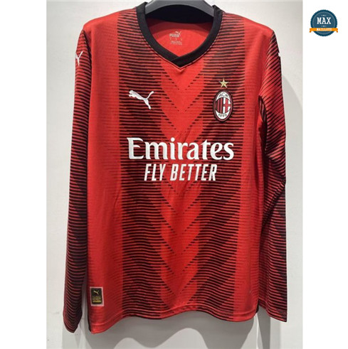 Max Maillot foot AC Milan Domicile Manche Longue 2023/24 grossiste