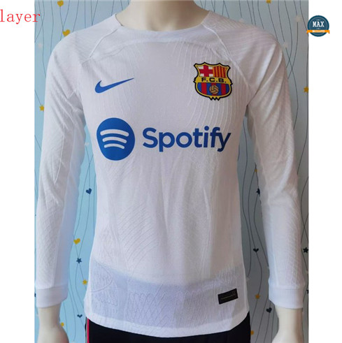 Max Maillot de foot Player 2023/24 Barcelone Exterieur Manche Longue fiable