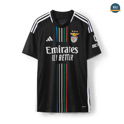 Max Maillots de foot Benfica Exterieur Noir 2023/24 discout