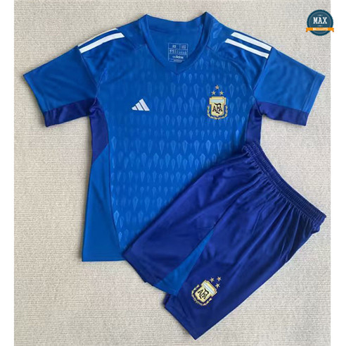 Max Maillots foot Argentine Enfant Gardien de but Bleu 2023/24 discout