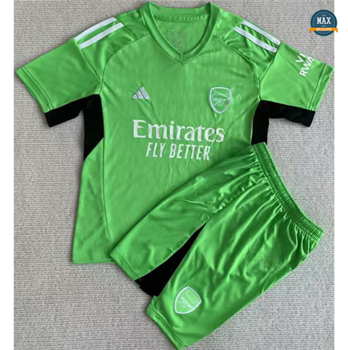 Max Maillot de foot Arsenal Enfant Gardien de but Vert 2023/24 grossiste