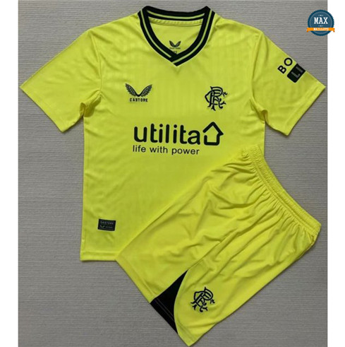 Max Maillot de foot Rangers FC Enfant Gardien de but Jaune 2023/24 grossiste