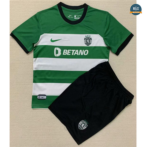 Max Maillot foot Sporting Lisbon Enfant Domicile 2023/24 fiable