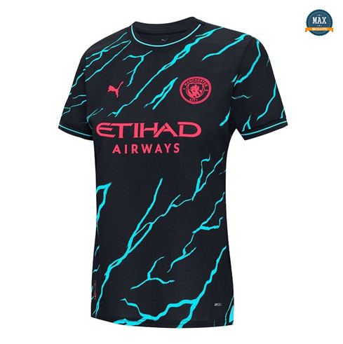 Max Maillots foot Manchester City Femme Third 2023/24 discout