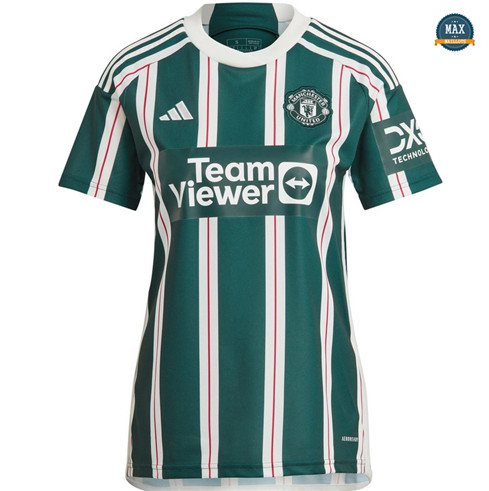 Max Maillots de foot Manchester United Femme Exterieur 2023/24 flocage