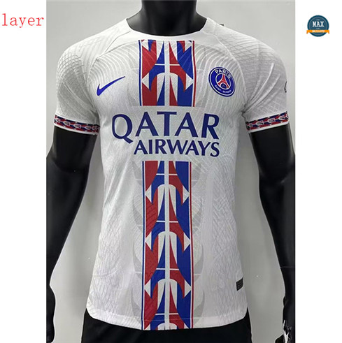 Max Maillots de foot Player 2023/24 Paris Saint Germain Training Blanc discout