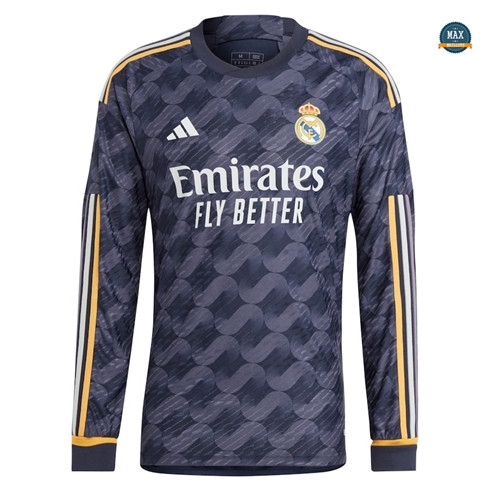 Max Maillots foot Real Madrid Exterieur Manche Longue 2023/24 grossiste