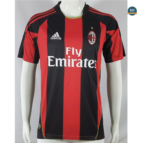 Max Maillots de foot Retro 2010-11 AC Milan Domicilediscout