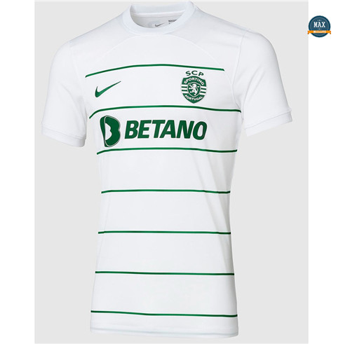 Max Maillot foot Sporting CP Exterieur 2023/24 flocage