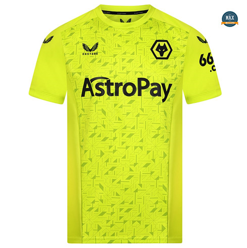 Max Maillots foot Wolverhampton Gardien de but Exterieur Vert 2023/24 fiable