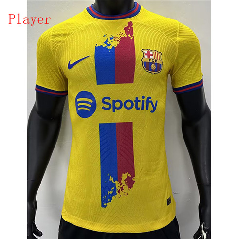 Max Maillot Foot Barcelone Player Version 2023/24 Classic Jaune fiable