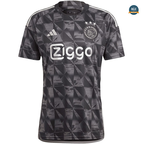 Nouveau Max Maillot Ajax Third Noir 2023/24 flocage