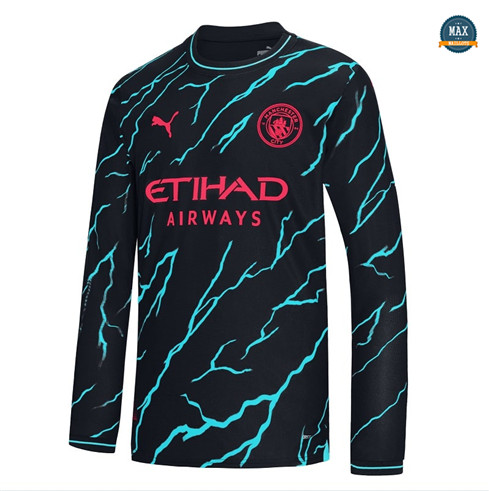 Vente Max Maillot Manchester City Exterieur Manche Longue 2023/24 original