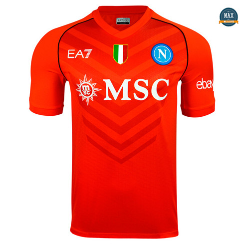 Nouveau Max Maillot Naples Gardien de but Orange 2023/24 flocage