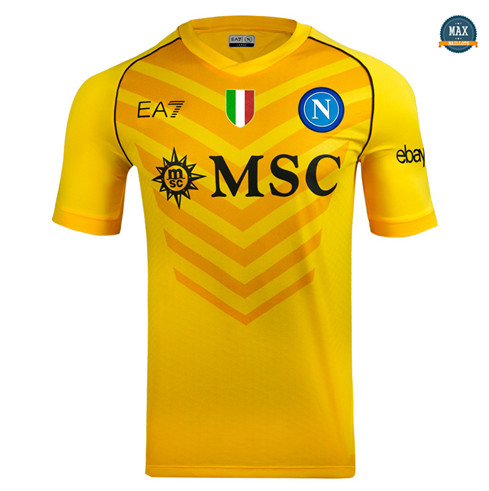 Site Max Maillot Naples Gardien de but Jaune 2023/24 discout