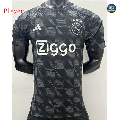 Marque Max Maillot Player Version 2023/24 Ajax Noir personnalisé