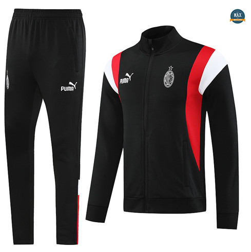 Nouveaux Max Veste Survetement AC Milan 2023/24 Noir prix