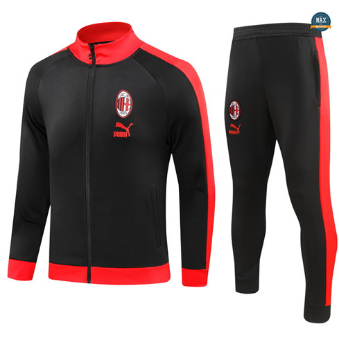 Site Max Veste Survetement AC Milan 2023/24 Noir discout