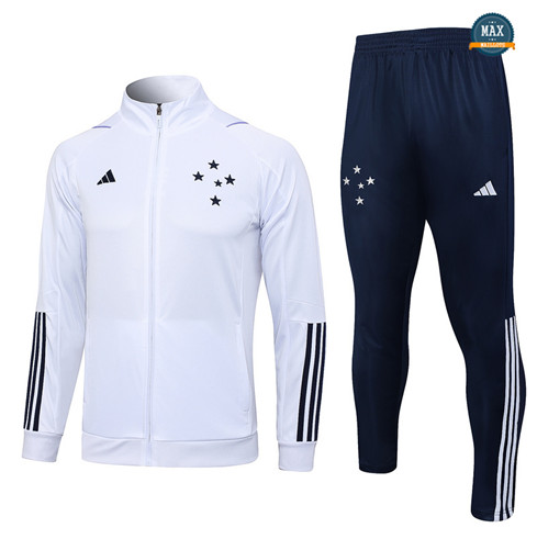 Site Max Veste Survetement Cruzeiro 2023/24 Blanc discout