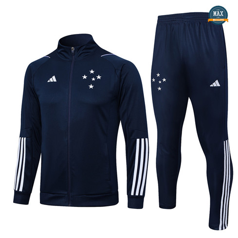 Soldes Max Veste Survetement Cruzeiro 2023/24 Bleu grossiste