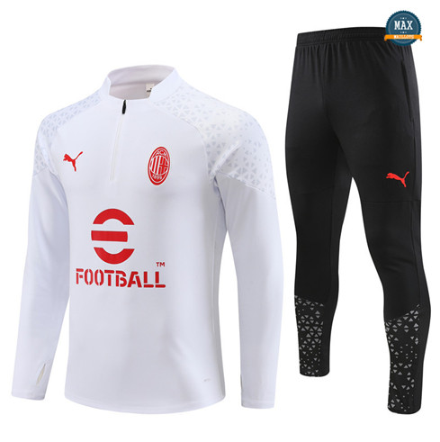 Vente Max Survetement Enfant AC Milan 2023/24 Blanc original