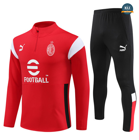 Nouveaux Max Survetement Enfant AC Milan 2023/24 Rouge prix