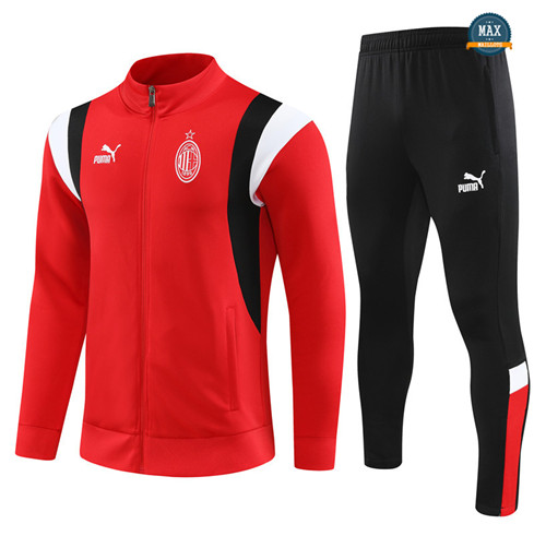 Site Max Veste Survetement Enfant AC Milan 2023/24 Rouge discout