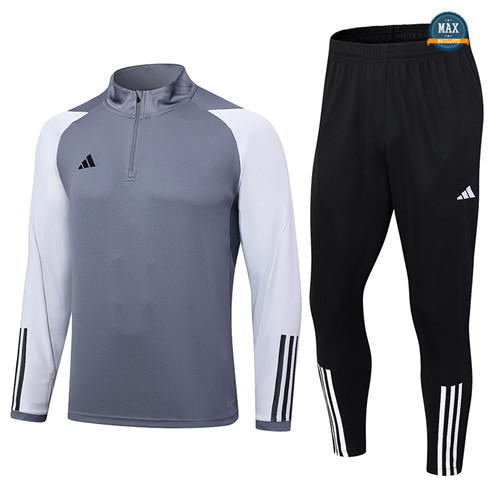 Marque Max Survetement Enfant Adidas 2023/24 Gris personnalisé