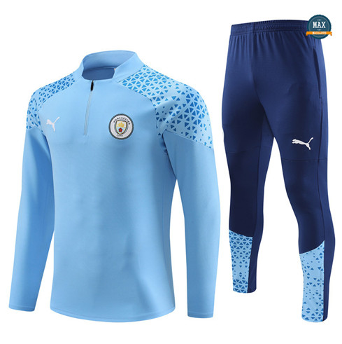 Vente Max Survetement Enfant Manchester City 2023/24 Bleu original