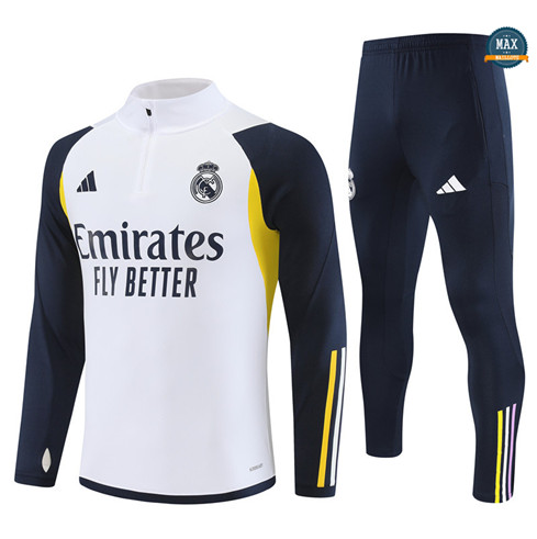 Site Max Survetement Enfant Real Madrid 2023/24 Blanc discout