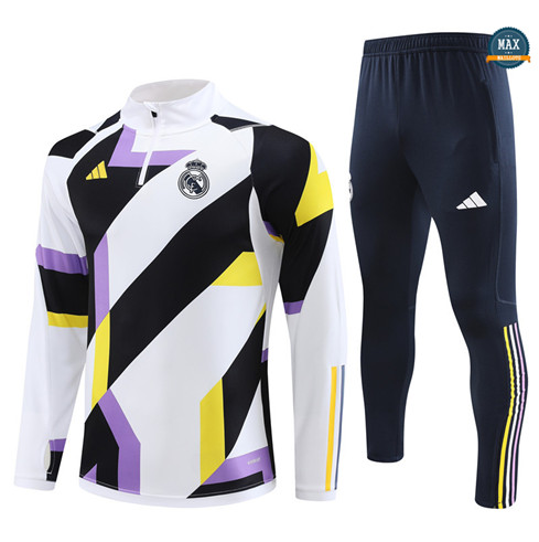 Soldes Max Survetement Enfant Real Madrid 2023/24 Blanc grossiste