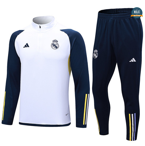 Vente Max Survetement Enfant Real Madrid 2023/24 Blanc original