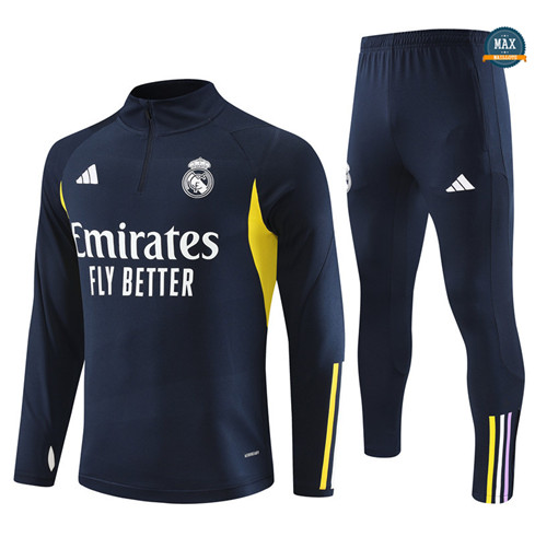 Marque Max Survetement Enfant Real Madrid 2023/24 Bleu Marine personnalisé