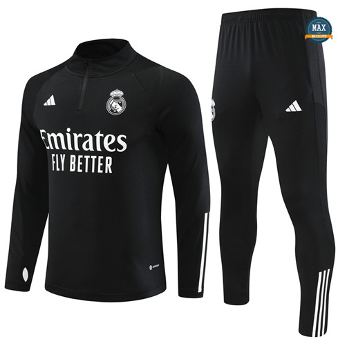 Nouveaux Max Survetement Enfant Real Madrid 2023/24 Noir prix